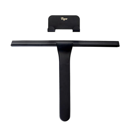 Zense Stainless Steel Squeegee with Hanger (Stainless Steel / Black)
