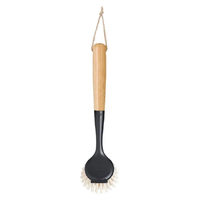 Vigar Vintage Bamboo Round Dish Brush