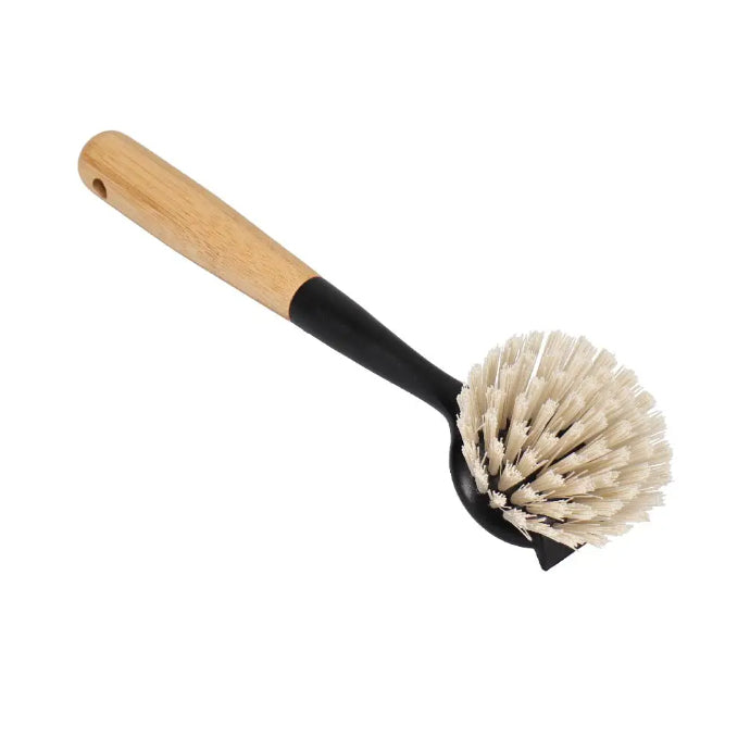 Vigar Vintage Bamboo Round Dish Brush