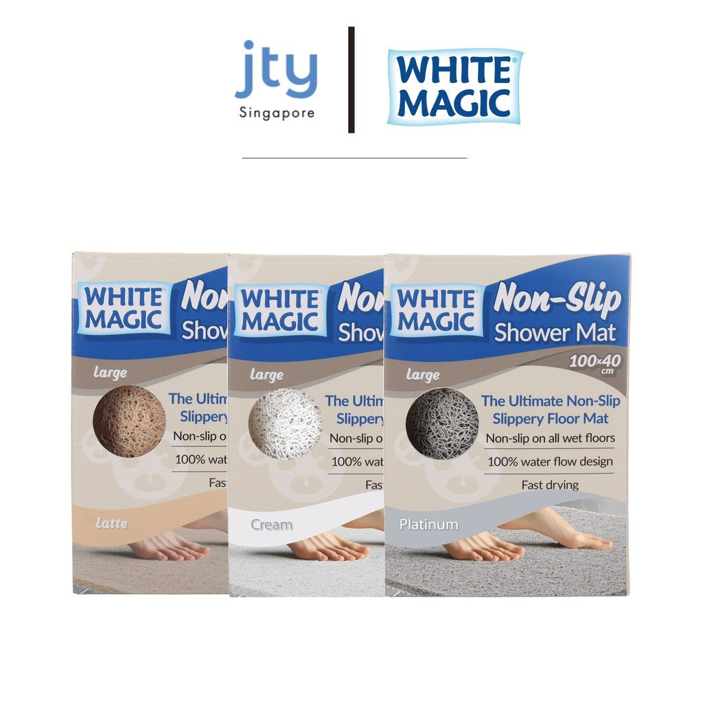 White Magic Non-Slip Shower Mat Large (3 colors available) (100 x 40 cm)