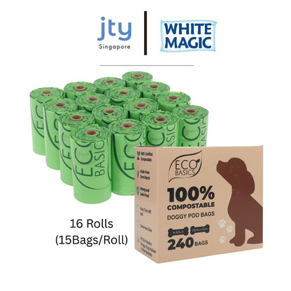 100% Compostable Doggy Poo Bags