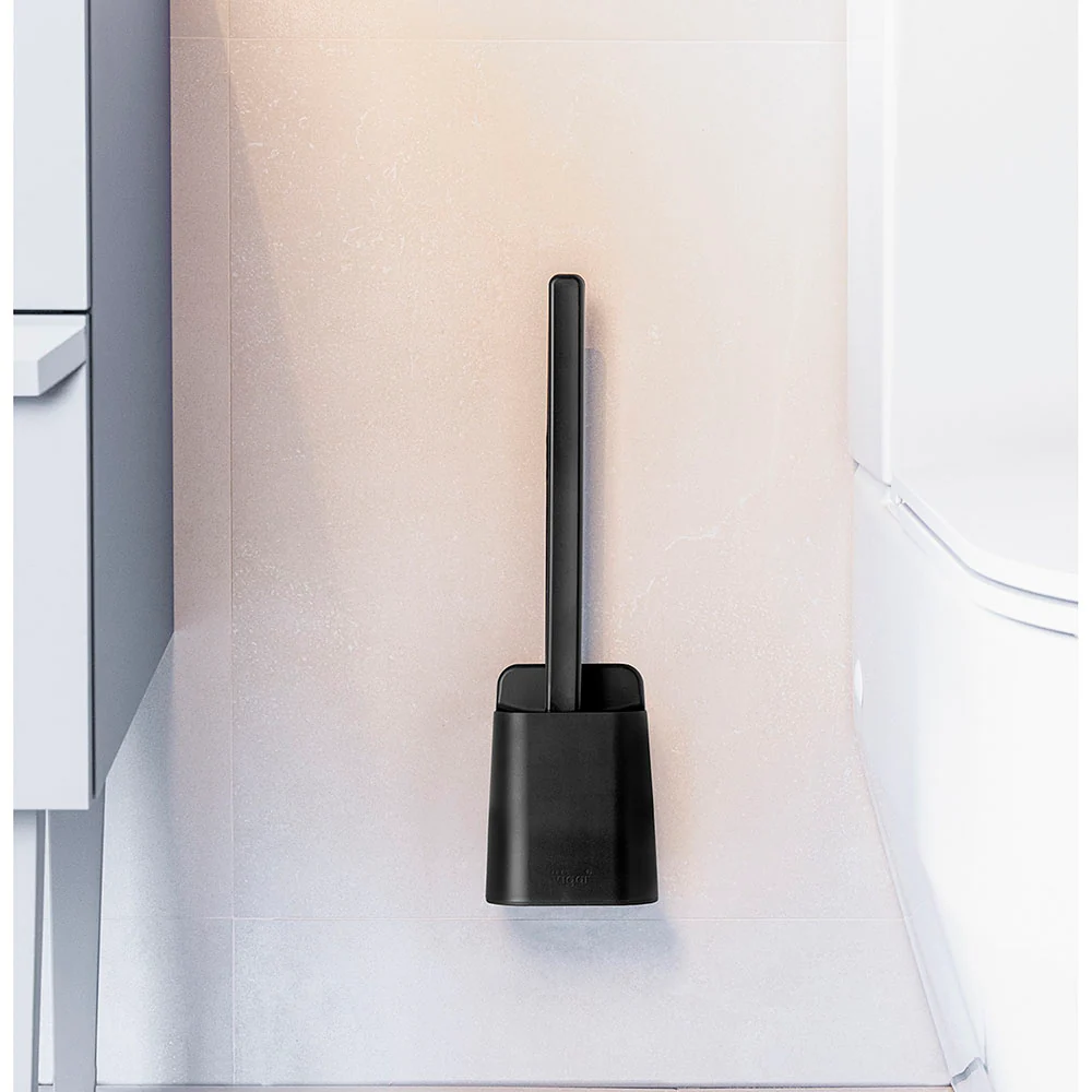 Essential Eco Wall mounted Toilet Set (Black/White)