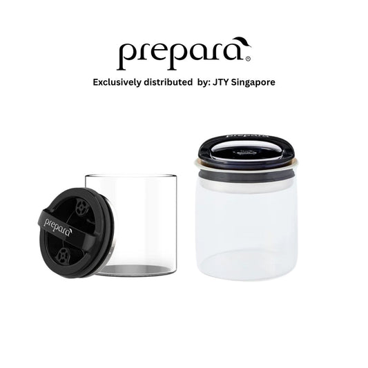 Prepara Evak Black Gloss Compact Handle - Small- 468ml