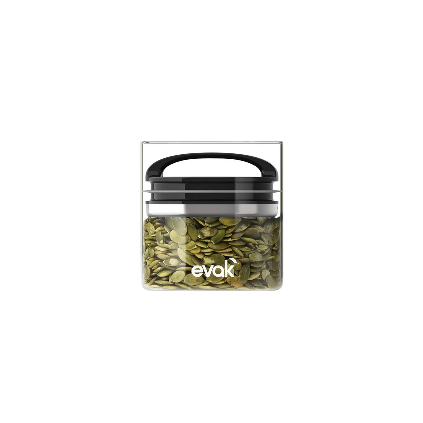 Prepara Evak Black Gloss Compact Handle - Small- 468ml