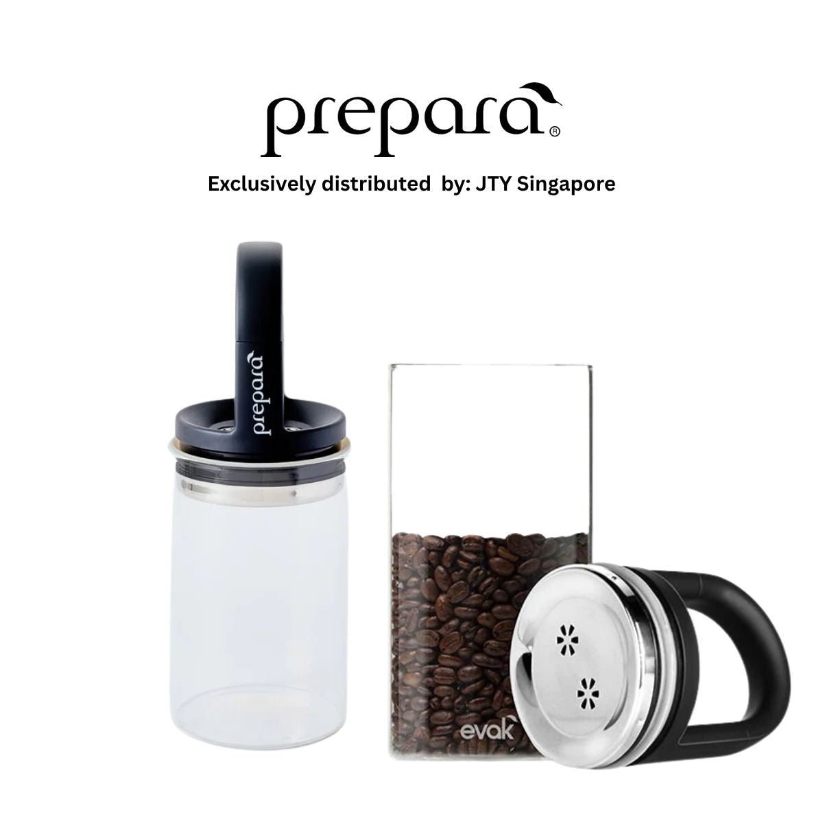 Prepara Evak Black Rubberised Classic Handle- Medium- 709ml