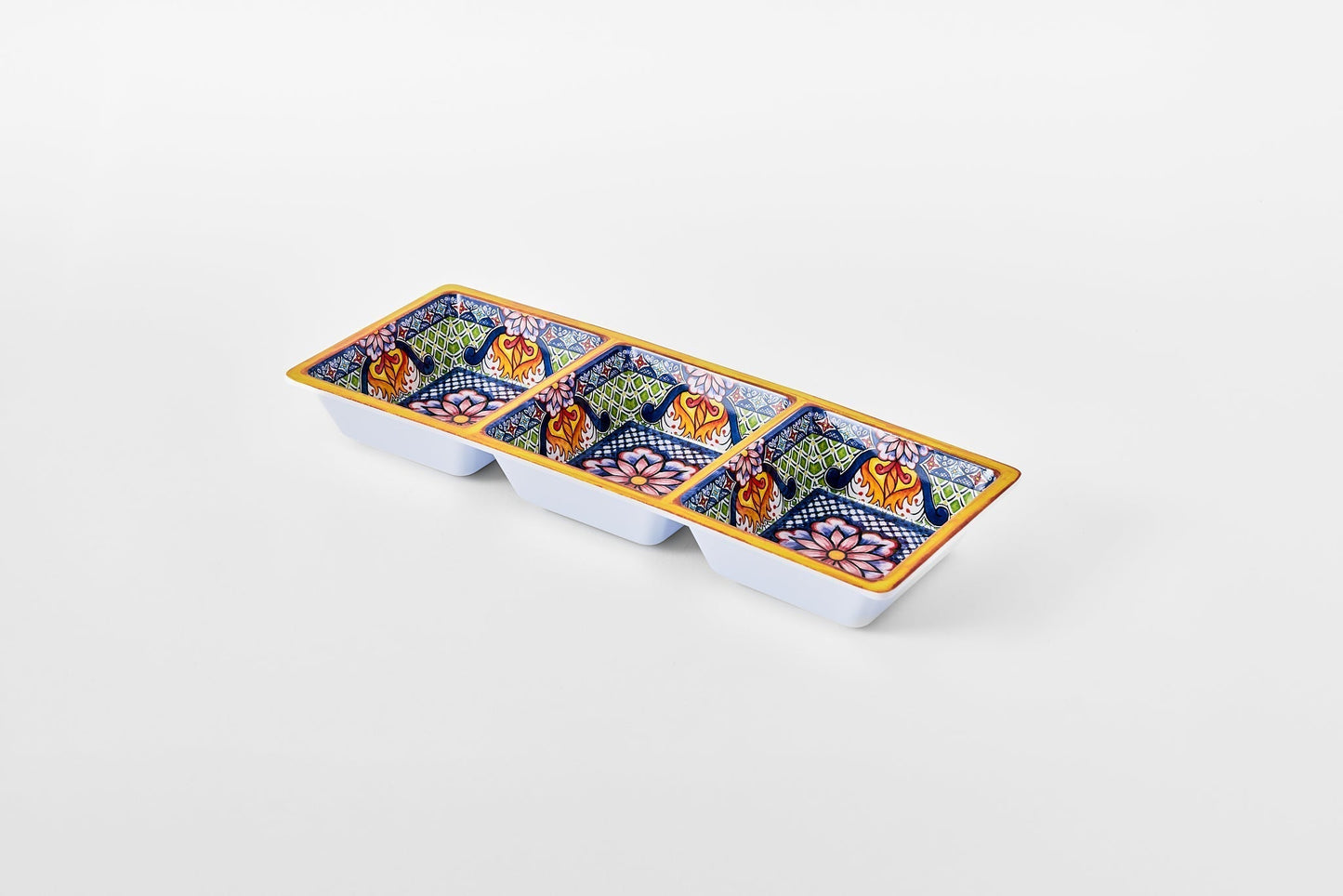 Prepara 3 Section Taco Tray (Yellow)