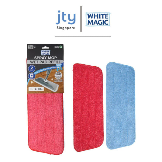 White Magic Spray Mop Wet Pad Refill (Blue / Red)