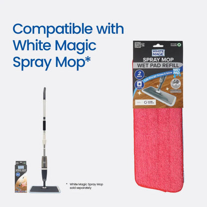 White Magic Spray Mop Wet Pad Refill (Blue / Red)