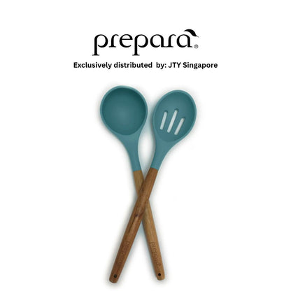 Prepara Ladle & Slotted Spoon (Green / Blue / Grey)