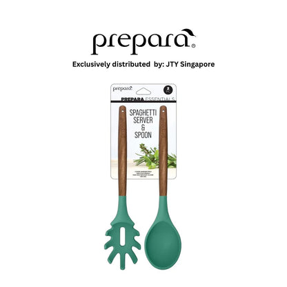 Prepara Spaghetti Server & Spoon - Green/Grey/Blue