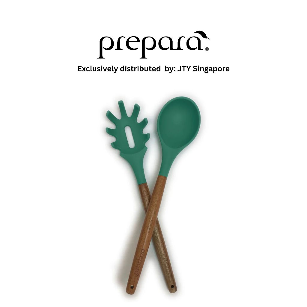 Prepara Spaghetti Server & Spoon - Green/Grey/Blue