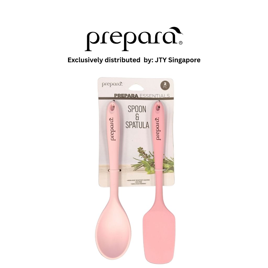 Prepara Spoon & Spatula - (Grey/Pink)