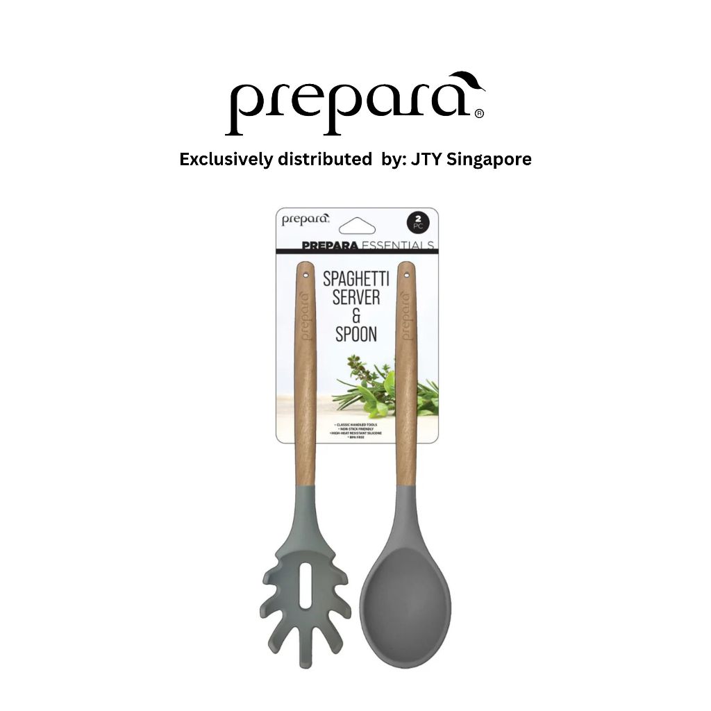 Prepara Spaghetti Server & Spoon - Green/Grey/Blue