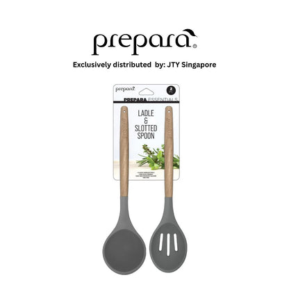Prepara Ladle & Slotted Spoon (Green / Blue / Grey)