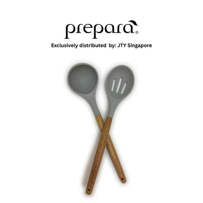 Prepara Ladle & Slotted Spoon (Green / Blue / Grey)