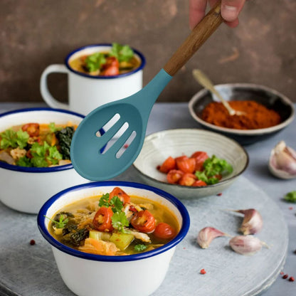 Prepara Ladle & Slotted Spoon (Green / Blue / Grey)