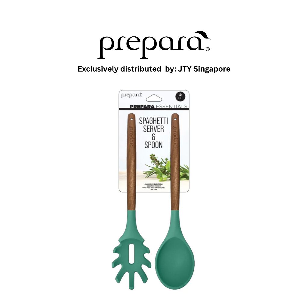 Prepara Spaghetti Server & Spoon - Green/Grey/Blue