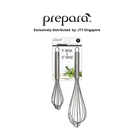 Prepara Stainless Steel Whisk Set (2pcs in a set) 9" & 12"