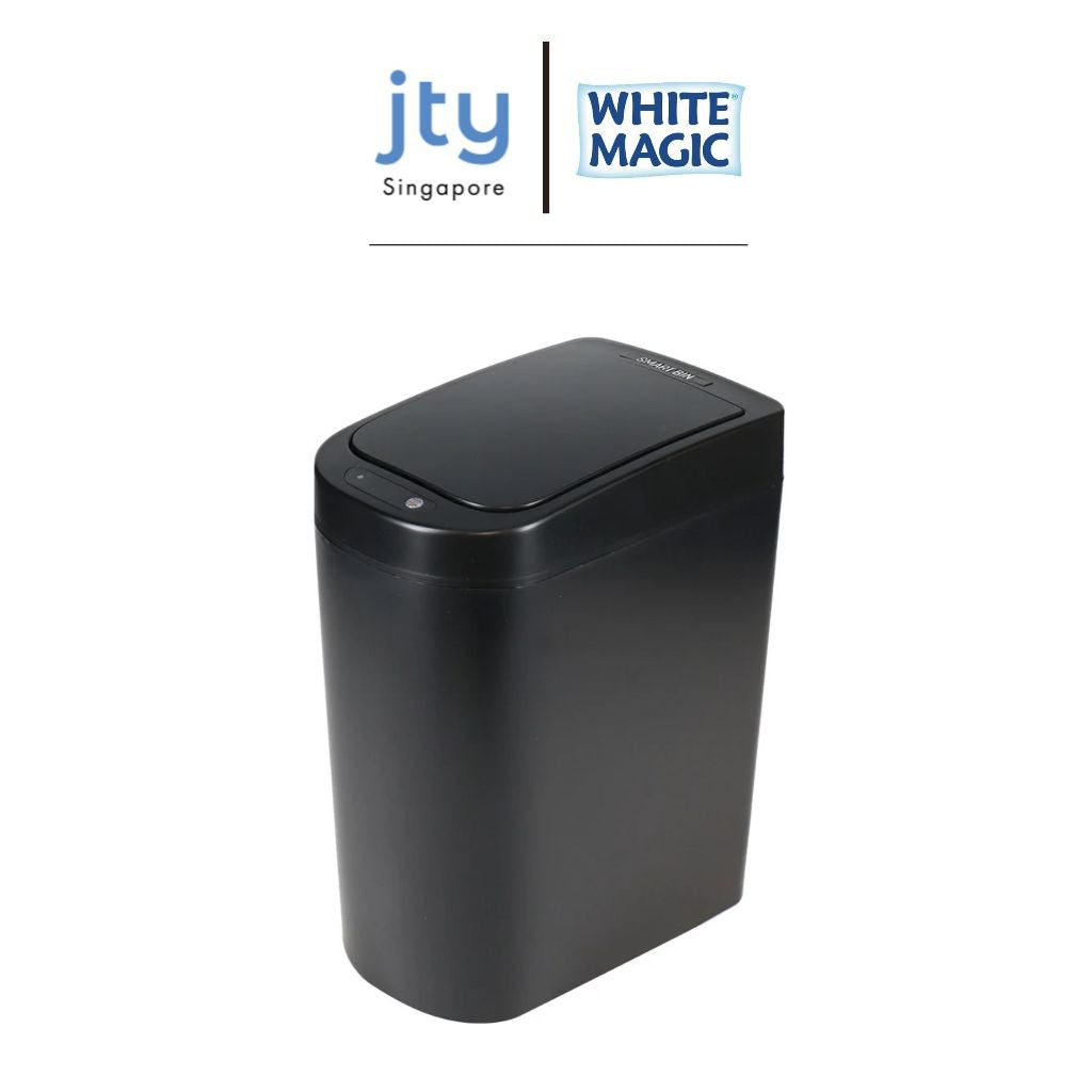 White Magic Smart Bin Bathroom Bin (Black / White / Stainless Steel)