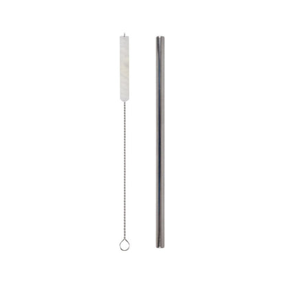 Eco Basics Stainless Steel Straw & Cleaner – 8mm