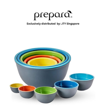 Prepara Two-Tone Melamine Pinch Bowls - 5 Piece Set