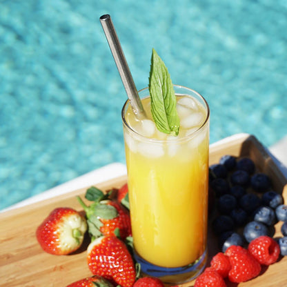 Eco Basics Stainless Steel Straw & Cleaner – 8mm