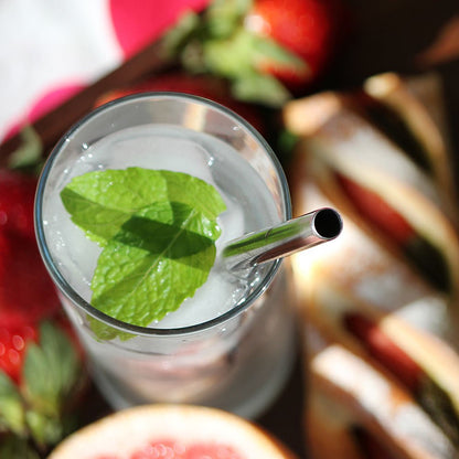 Eco Basics Stainless Steel Straw & Cleaner – 8mm