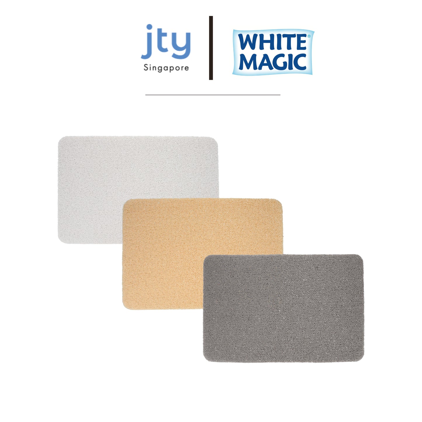 White Magic Non-Slip Shower Mat