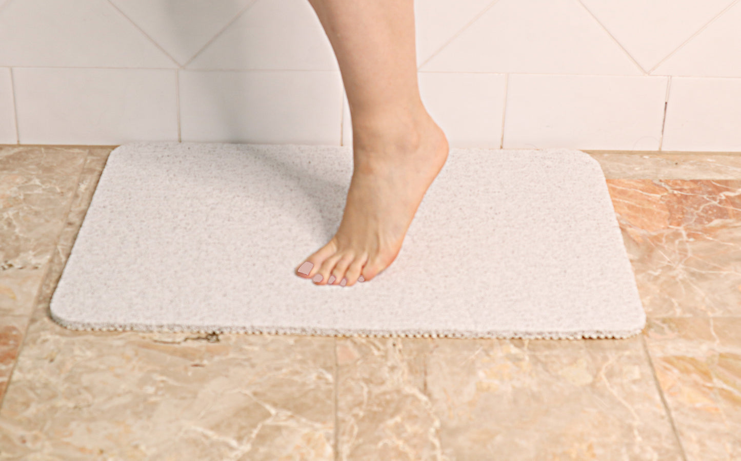 White Magic Non-Slip Shower Mat