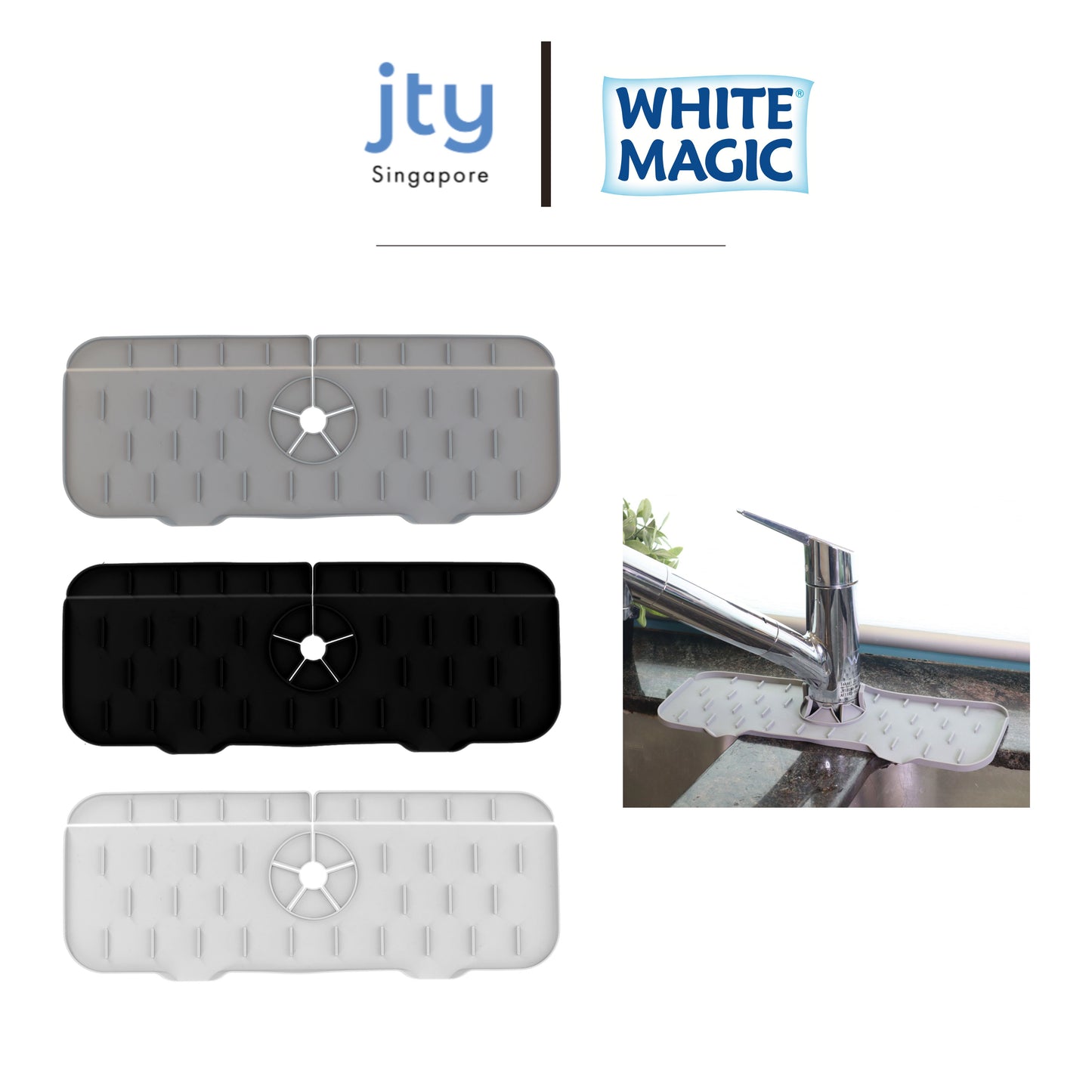 White Magic Sink Splash Guard