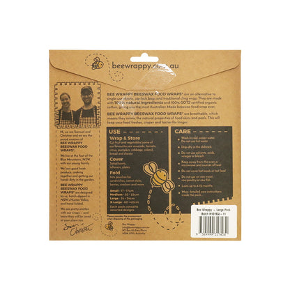 Bee Wrappy Food Wraps 2 Pack Large