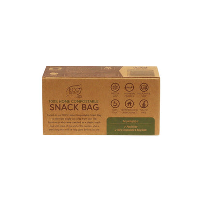 100% Home Compostable Snack Bag 25pcs