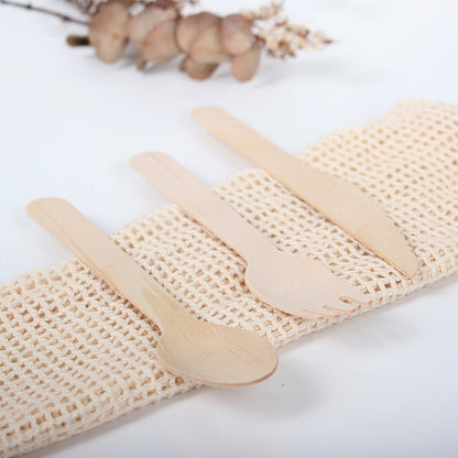 Eco Basics Biodegradable Wood Fork – 18pcs