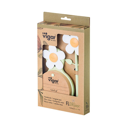 Florganic Pen with Magnet + Notebook with Suction Set