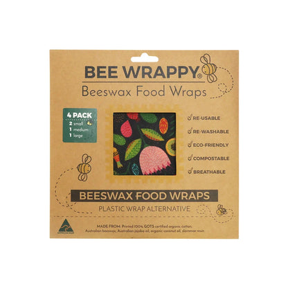 Bee Wrappy Food Wraps 4 Pack