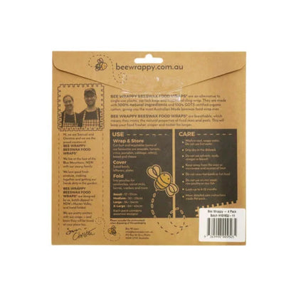 Bee Wrappy Food Wraps 4 Pack