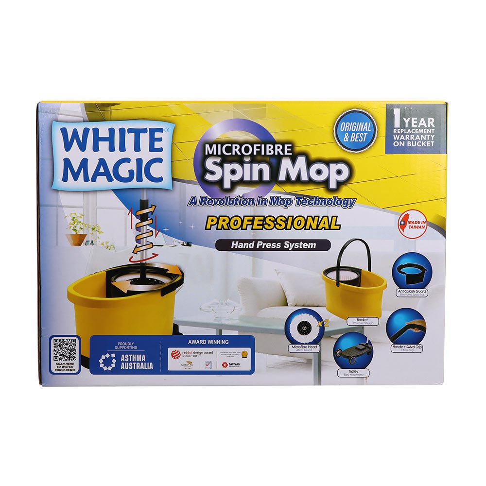 White Magic Professional Spin Mop Set